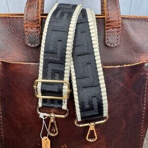 Black Crossbody Strap Black Boho Purse Strap Guitar Bag Strap NEW! FAST SHIP